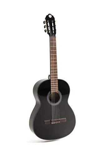 NAVARRA special dark moon NV122, chitarra classica 3/4, nero