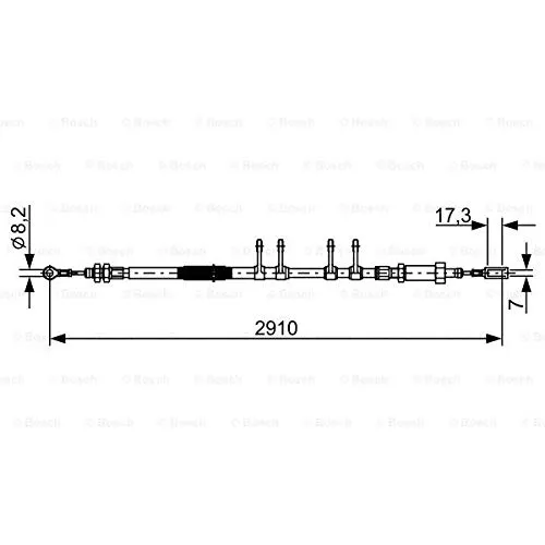 Bosch 1 987 482 447 Parcheggio/cavo del freno a mano