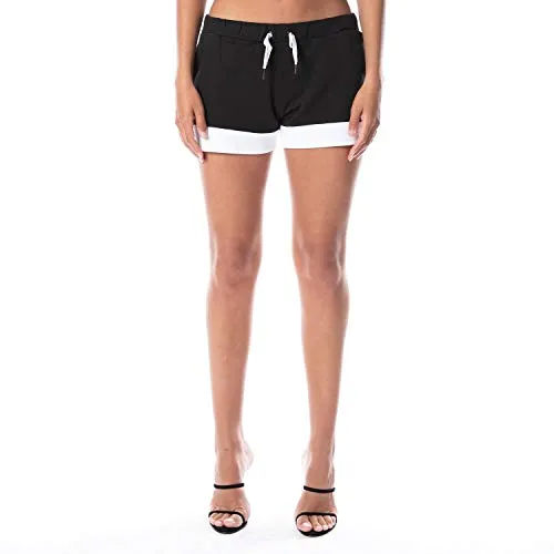 Kappa 304S4T0 Shorts Mini Donna Nero/Bianco/Rosso M