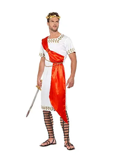 Roman Senator Costume, White & Red