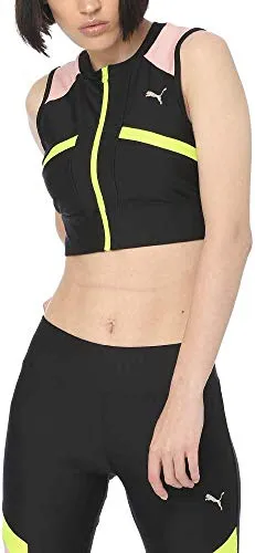 PUMA Donna Tops Chase Full Zip Crop