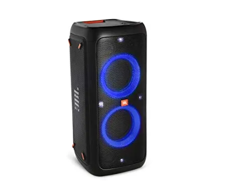JBL PartyBox 300 Speaker Bluetooth Portatile con Effetti di Luce – Cassa Altoparlante Bluetooth ideale per Feste – Con Ingresso per Microfono e Chitarra, Fino a 18h di Autonomia – Colore Nero