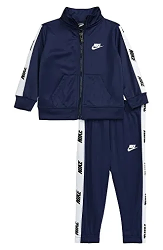 Nike - Tuta Completa Sportswear Tricot Bimbo Giacca e Pantaloni 86G796 U90 Blu - 4-5 Anni, Blu