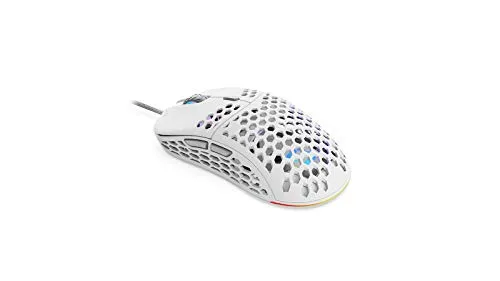 SPC Gear LIX Onyx White PMW3325 - Mouse ultraleggero ARGB, colore: Bianco