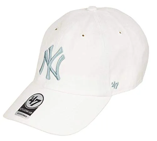 47 Brand Yankees CleanUp Strapback cap cap Baseball cap Taglia Unica - Bianco-Verde Menta