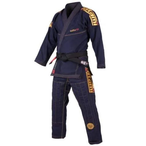 Tatami BJJ Gi Estilo 6.0 Navy & Gold Brazilian Jiu Jitsu Gi Uniform Kimono Venduto da MinotaurFightStore, A2