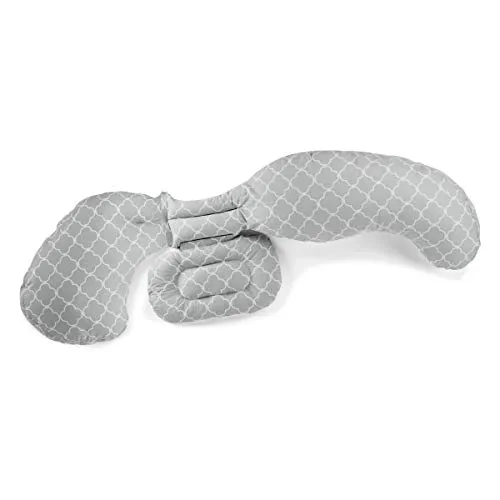 Chicco 08079923300000 Cuscini per la Gravidanza Boppy, Multicolore (Silver Leaf)