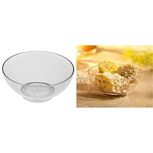 Papstar 11206 50 - Ciotola per finger food, rotonda, Ø 7.2x3 cm, colore: Trasparente, confezione da 50 pezzi, Plastica