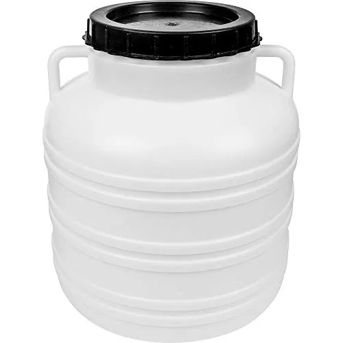 Browin 360130 Browin 360130 Wide-Neck Barrel 30 L with Lid White 30 L