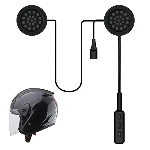 YUZEU Cuffie per casco da moto, cuffie per casco Bluetooth 5.0 vivavoce, controllo del rumore DSP, qualità del suono HD, auricolari sportivi per sci, arrampicata, equitazione