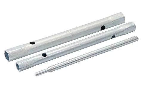Silverline Chiave per rubinetto monoblocco con dado posteriore, 3 pezzi, 9 x 11 e 12 x 13 mm (719819)