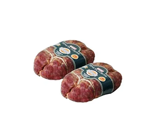 Madeo - Soppressata di Calabria D.O.P Dolce - Carne di Suino Calabrese - Ingredienti Locali e Naturali - Senza Derivati del Latte e Glutine - 700g - Made in Italy