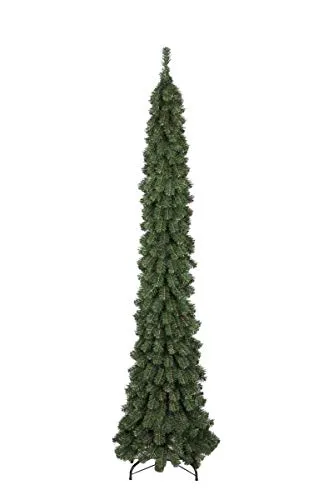 FLORA SRL Albero di Natale Slim 240 cm Albero Elfo in PVC salvaspazio vetrine
