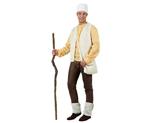 Atosa-32152 - Costume da Pastore per Uomo, Taglia da Adulto, Ideale per Natale, Colore: Bianco, Taglia M-L, MOD. 32152