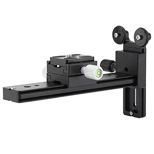 Staffa per Teleobiettivo, Staffa per Teleobiettivo L200 Supporto per Supporto a Fuoco Lungo con Filettatura da 1/4 "3/8" Piastra a Sgancio Rapido per Fotocamera DSLR con Testa a Sfera per Treppiede