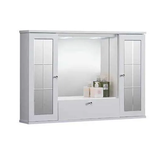 LIBEROSHOPPING.eu - LA TUA CASA IN UN CLIK Specchiera Mercurio da Bagno Bianco Multiuso (con specchi, 90)