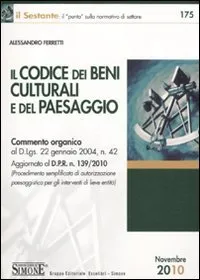 Il codice dei beni culturali e del paesaggio