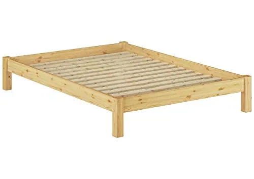 Erst-Holz Solido Matrimoniale futon in Pino per materasso140x200 con doghe rigide 60.35-14