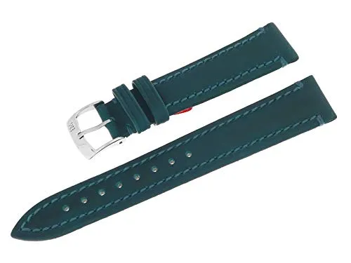 Morellato Cinturino per orologio da 18 mm, in vera pelle, con fibbia ad ardiglione in acciaio inox, A01U3350600064CR18