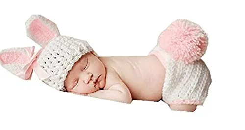 Matissa Cappelli e abiti per fotografia in maglia all'uncinetto per neonata/ragazzo