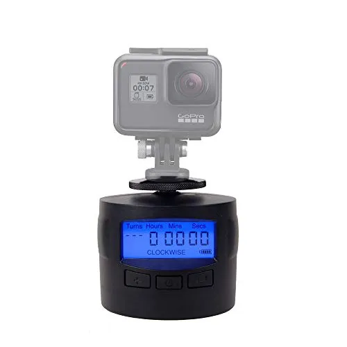 Turnspro – Supporto Time lapse per fotocamera – rotazione panoramica 360 gradi per GoPro DSLR iPhone Testa panoramica motorizzata per foto panoramiche.