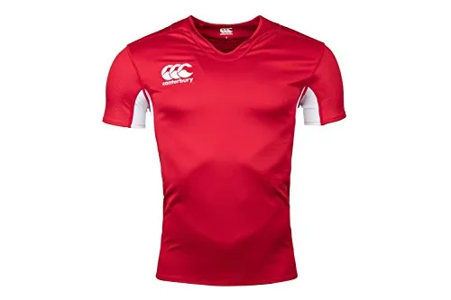 Canterbury Challenge Vapodri Maglia da Uomo per Rugby, Uomo, Vapodri, Flag Red, L