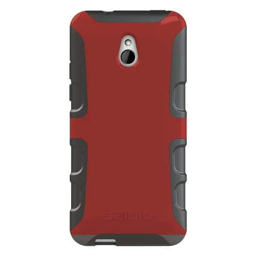 Seidio - Custodia Antiurto Active in Materiale polimerico, per HTC One Mini, Colore: Rosso Granato