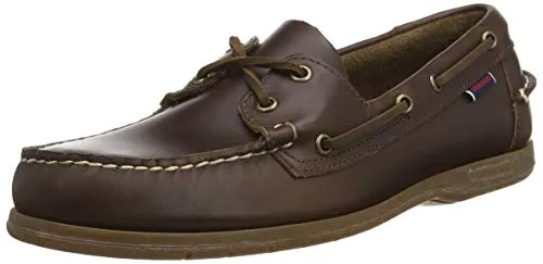 Sebago Endeavor FGL Oiled Waxy, Men’s 7000GC0 Boat Shoes Dk Brown-Gum 10.5 UK