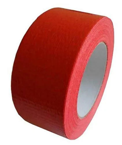 1 Rotolo Nastro adesivo Nastro adesivo in tessuto Cinghiaggio Nastro piatto 50m X 48mm rosso