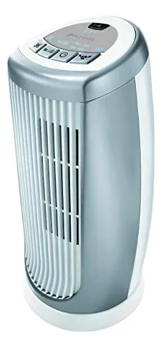 Bionaire Ventilatore Digitale Compatto a Torre con Ionizzatore, Grigio