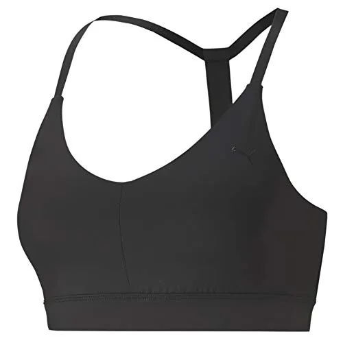 Puma - Reggiseno Sportivo da Donna Low Impact Strappy, Nero, M