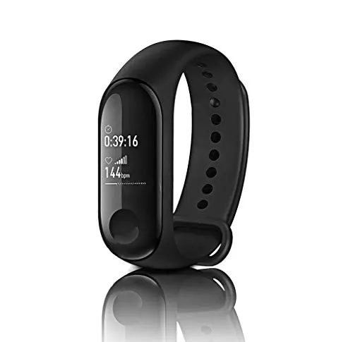 Xiaomi Mi Band 3 - Smart Fitness Tracker per attività Sportiva, con cardiofrequenzimetro, Schermo OLED Touch da 0,78”, previsioni del Tempo, Nero