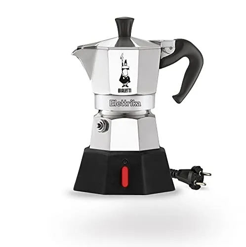 Bialetti Moka Elettrika, 2 Cups, Alluminio