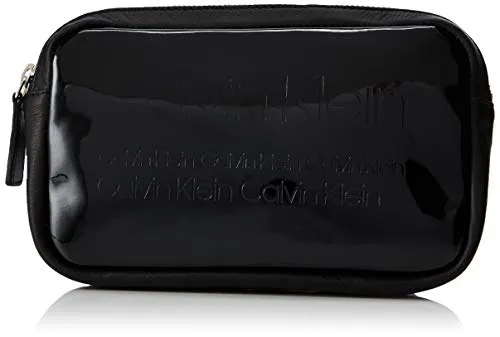 Calvin Klein 2cm Pouch Belt Cintura, Nero (Black 001), 6 (Taglia Produttore: 90) Donna