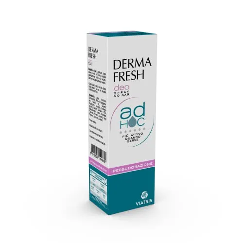Dermafresh Ad Hoc Ipersudorazione Deodorante Spray Specifico per la Sudorazione Abbondante, 100 ml