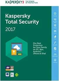 Kaspersky Total Security 2017, Edizione Italiana, 3 Utenti 2-1, Anno Sierra, Slim Box