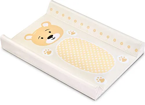 materassino fasciatoio per bebè Lavabile - Cuscino portatile, per Bambine e Bambini, Fasciatoio da tavolo 50 x 70 cm GRIGIO (50 x 70 cm, BEIGE)