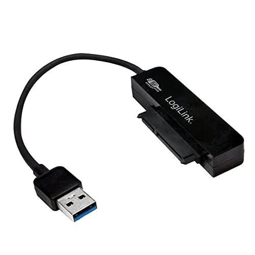 LogiLink au0012 a USB 3.0 Adapter/convertitore 2,5 Pollici (6,35 cm) SATA Nero