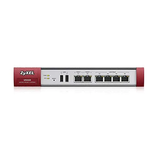 Zyxel ZyWALL 1.0 Gbps UTM Firewall, fino a 75 utenti - Licenze UTM opzionali [USG60]