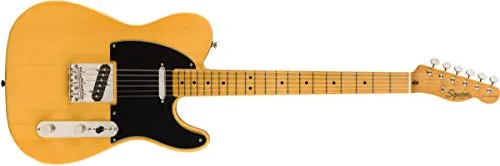 Squier by Fender 50's Telecaster - Chitarra elettrica, in acero, colore giallo (Butterscotch Blonde)