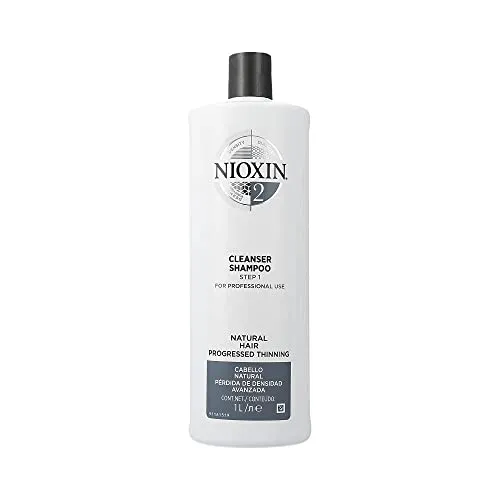 Nioxin Shampoo Sistema 2 per Capelli Naturali Assottigliati - 1 L