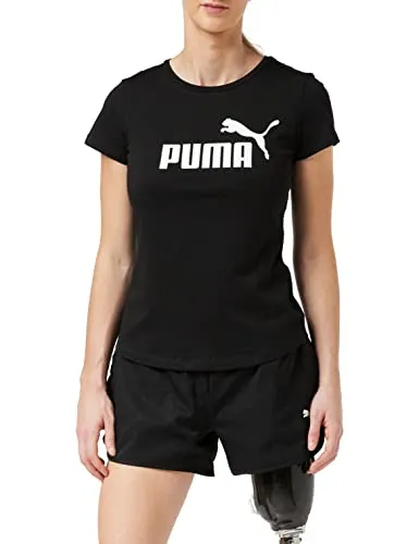 Puma Essentials D., Maglietta a Maniche Corte, Donna, Nero (Cotton Black), XL