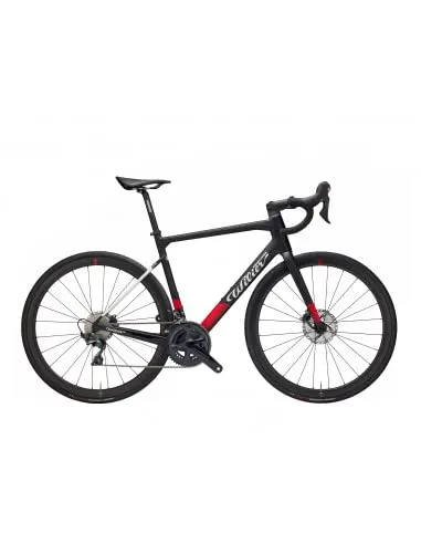 Bici da corsa in carbonio WILIER Garda Sram Rival Axs elettronico 12v disc RX26 - Nero Rosso opaco, M