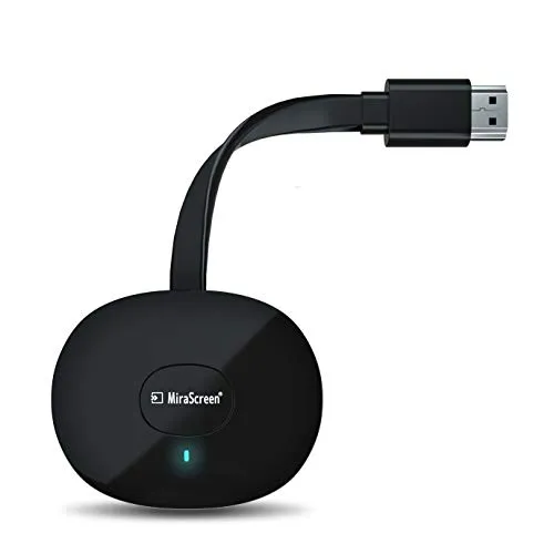 MPIO Wireless 4K Wi-Fi HDMI Adattatore dongle display, Ricevitore video in streaming per iPhone/iPad/IOS/Android/Windows/PC su TV HD/monitor/proiettore/Mac, supporto Miracast Airplay DLNA,Nero