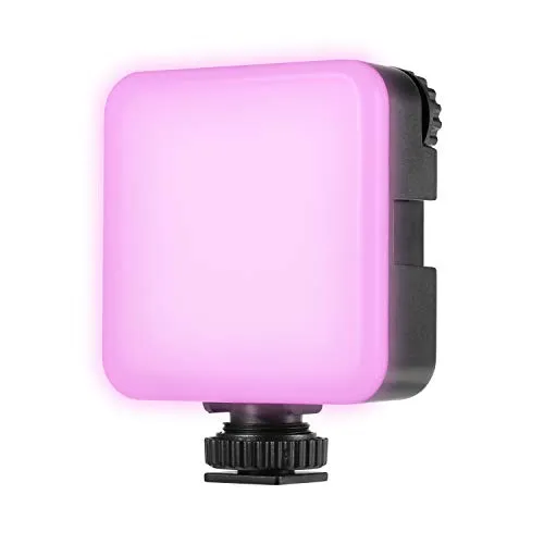 Andoer 72 LED Luce Fotografia Ricaricabile Dimmerabile, RGB Luce Fotocamera, Mini Luce Video per Fotocamera Gimbal Telefono