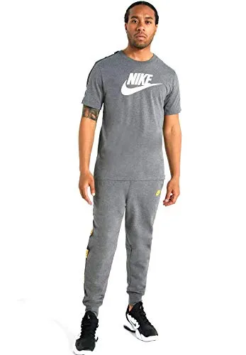 Nike M NSW CE JGGR BB Hybrid Pantaloni, Charcoal Heather/Black/University Gold, L Uomo