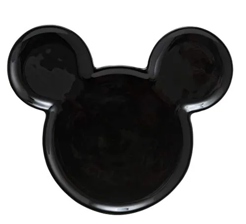 Joy Toy Mickey Mouse Piatto in Ceramica A Forma di Topolino Nero