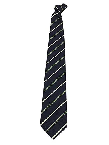 CAMERUCCI cravatta uomo foderata blu riga verde/panna larghezza cm 8,5 100% seta MADE IN ITALY