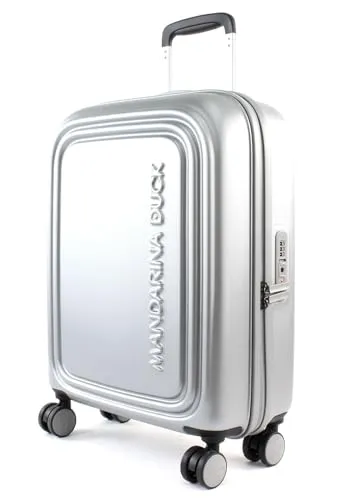 Mandarina Duck Logoduck + Trolley Cabin, Argento (Silver), 40x55x20(LxHxW)