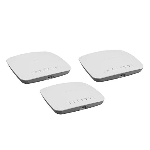 Netgear WAC510B03-10000S ProSAFE Access Point e Ripetitore Wireless, AC1200 Wave 2, 1167 Mbps, 3 Pezzi, Bianco